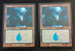MTG x2 Island (405) RETRO FRAME - Dominaria Remastered - Pack Fresh!! - Image 1