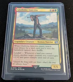 MTG - x2 Gladiolus Amicitia - Final Fantasy - Pack Fresh!! - Image 2