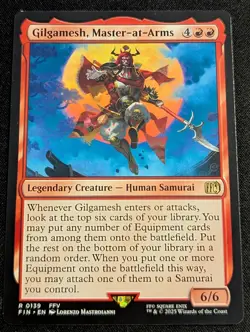 MTG - Gilgamesh, Master-at-Arms - Final Fantasy - Pack Fresh!! - Image 1