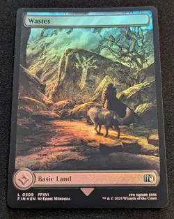 MTG - Wastes Basic Land FOIL - Final Fantasy - Pack Fresh!! - Image 1