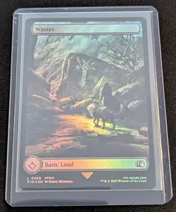 MTG - Wastes Basic Land FOIL - Final Fantasy - Pack Fresh!! - Image 2