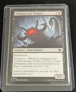 MTG - x2 Stinging Cave Crawler - The Lost Caverns of Ixalan - Pack Fresh!! - Image 2