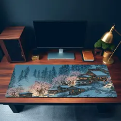 MTG Playmat | Snowy Japanese Selesnya Themed Playmat | Unofficial MTG Playmat - Image 3