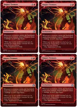MTG Wilds of Eldraine Impact Tremors x 4 (Uncommon) - Image 1