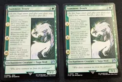 MTG - x2 Summon: Fenrir - Final Fantasy - Pack Fresh!! - Image 1