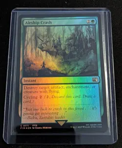 MTG - x2 Airship Crash 1 FOIL & 1 Regular - Final Fantasy - Pack Fresh!! - Image 2