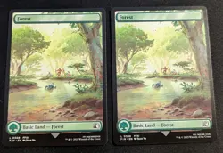 MTG - x2 Forest #308 - Final Fantasy - Pack Fresh!! - Image 1