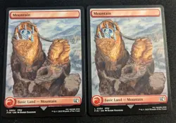 MTG - x2 Mountain #304 - Final Fantasy - Pack Fresh!! - Image 1