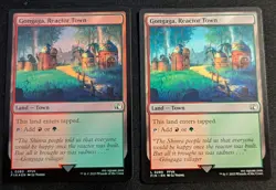 MTG - x2 Gongaga, Reactor Town 1 FOIL & 1 Regular - Final Fantasy - Pack Fresh! - Image 1