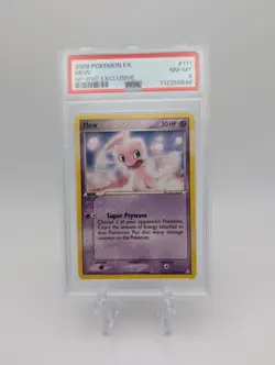 2006 POKEMON EX HOLON PHANTOMS 111/110 MEW DVD EXCLUSIVE PSA 8 - Image 1
