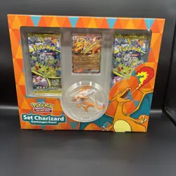 US! Rare Pokemon Charizard Kilat Rasi Indonesia Surging Sparks Exclusive Box Set - Image 1