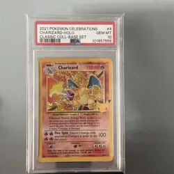 Pokemon Charizard Celebrations Classic Coll. Base Set Holo Rare #4 PSA 10 - Image 1