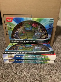 LOT OF 3: Pokemon Venusaur ex and Blastoise ex Premium Collection Box (SEALED) - Image 1