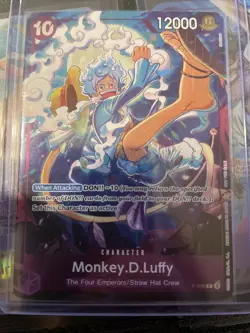 One Piece Monkey D. Luffy P-099 Promo Pack Four Emperors Card - Image 1
