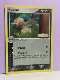 Nuzleaf Stamped Foil EX Legend Maker 41/92 Pokemon Card Nintendo 2006 - Image 4
