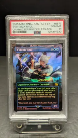 2025 MTG Final Fantasy Y'shtola Rhul Borderless FOIL 0577 PSA 10 FF14 1 - Image 1