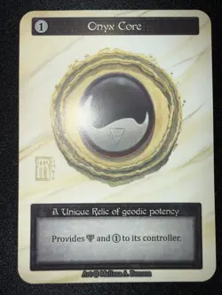 Onyx Core - Alpha Nonfoil Unique - Sorcery Contested Realm - NM/MT - Image 1