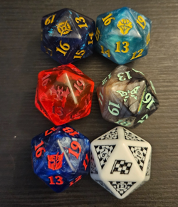MTG Oversized Big Spindown Bundle Dice Duskmourn Transformers Dominaria MOM Lot - Image 1
