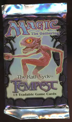 1997 MTG Magic the Gathering Tempest Booster Packs Factor Sealed - Image 1