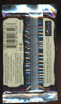 1997 MTG Magic the Gathering Tempest Booster Packs Factor Sealed - Image 2