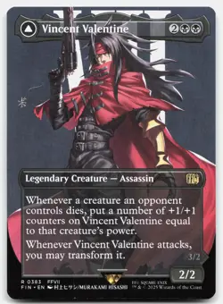 Vincent Valentine (Borderless) #383 (NM) Final Fantasy FIN Magic MTG - Image 1
