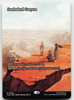 Sunbaked Canyon (Borderless) (Foil) NM Avatar: The Last Airbender: Eternal-Legal - Image 1