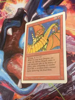 1994 Magic: The Gathering - Revised(3rd) - SHIVAN DRAGON - Vintage Rare - NM - Image 2