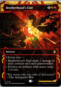 Brotherhood's End NM Secrets of Strixhaven: Mystical Archive MTG Magic Gathering - Image 1