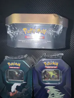 Pokemon TCG SET OF 3 Sealed Tins Tyranitar Slaking DarkraiEnglish Triple Whammy - Image 5