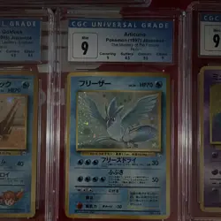 Pokemon CGC 9 Graded Japanese Holo Lot 5: Dragonite Golduck Articuno Mew - Image 4