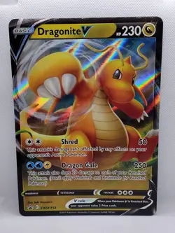 Dragonite V SWSH154 Jumbo Card Promo Full Art Holo Pokemon TCG English - Image 3