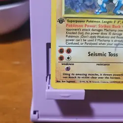 Pokemon TCG Machamp 8/102 1st Edition Holo Rare Damaged - Image 4