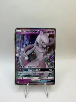 Pokemon Mewtwo GX Ultra Rare Hidden Fates 31/68 NM - Image 1