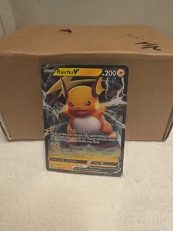 Pokemon Raichu v Full Art Holo Ultra Rare Card 45/172 Brilliant Stars - Image 1