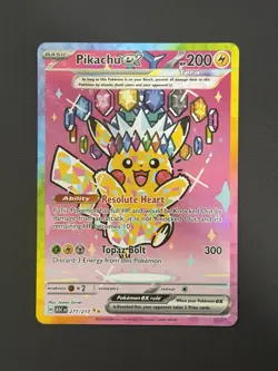 Pikachu Ex 277/217 Ascended Heroes Pokemon Special Illustration Rare CONTENDERU - Image 1