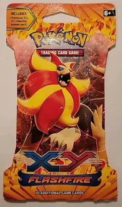Pokemon TCG XY FLASHFIRE SLEEVED BOOSTER PACK - FACTORY SEALED 820650108877 - Image 1