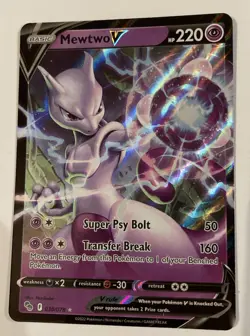 Mewtwo V - Pokemon GO 30/78 - HP 220 - NM - Image 4