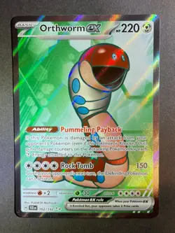 Orthworm ex 162/142 - Pokemon TCG Stellar Crown Ultra Rare NM - Image 3