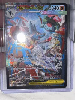 Pokemon TCG Mega Lucario EX 179/132 Mega Evolution Special Illustration Rare NM - Image 2
