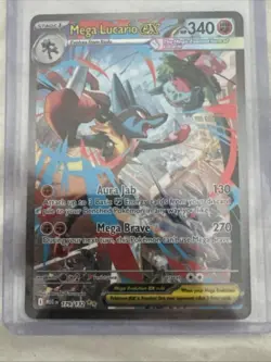 Pokemon TCG Mega Lucario EX 179/132 Mega Evolution Special Illustration Rare NM - Image 5