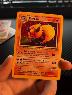 Pokemon TCG Flareon Jungle 3/64 Holo Unlimited Holo Rare - Image 5
