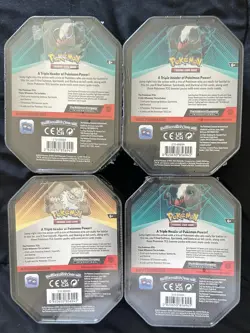 Pokemon Triple Whammy Tin 4 Pack Slaking, Darkrai - Image 2