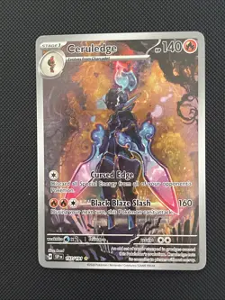 Ceruledge Illustration Rare Pokemon SV8 Surging Sparks 197/191 Holo - Image 1