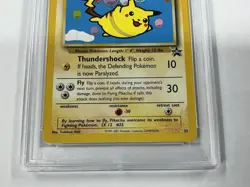 2001 POKEMON PROMO BLACK STAR POKEMON LEAGUE #25 FLYING PIKACHU PSA 10 - Image 2