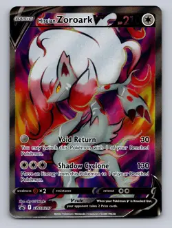 HISUIAN ZOROARK V SWSH297 HOLO P SWORD & SHIELD PROMO POKEMON NM - Image 1