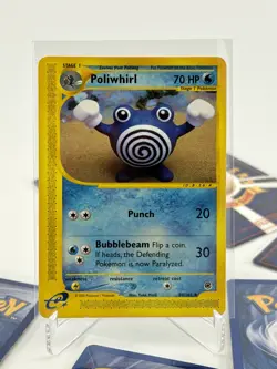2002 Pokemon Expedition Base Set Poliwhirl E Rare 89/165 LP/NM Vintage Uncommon - Image 1