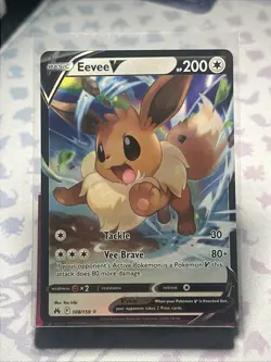 Eevee V 108/159 Crown Zenith Pokemon Near Mint - Image 1