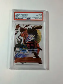 One Piece 3rd Anniversary WINNER 3 Brothers Luffy Sabo Ace Sequential PSA 10 - Image 5