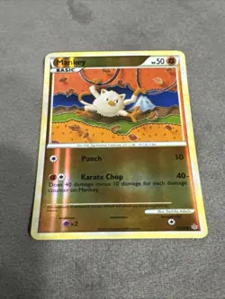 Mankey 53/95 Common Unleashed Reverse Holo Pokemon Card Near Mint (DISCONTINUED) - Image 2