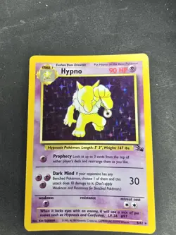 Pokemon TCG Hypno Fossil Holo Rare Card 8/62 - Image 2